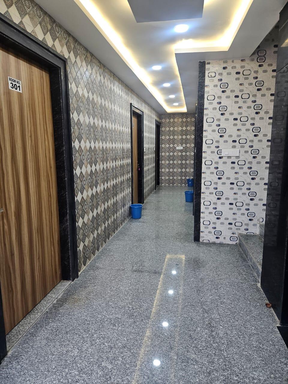 Clean Hotel Corridor Vrindavan