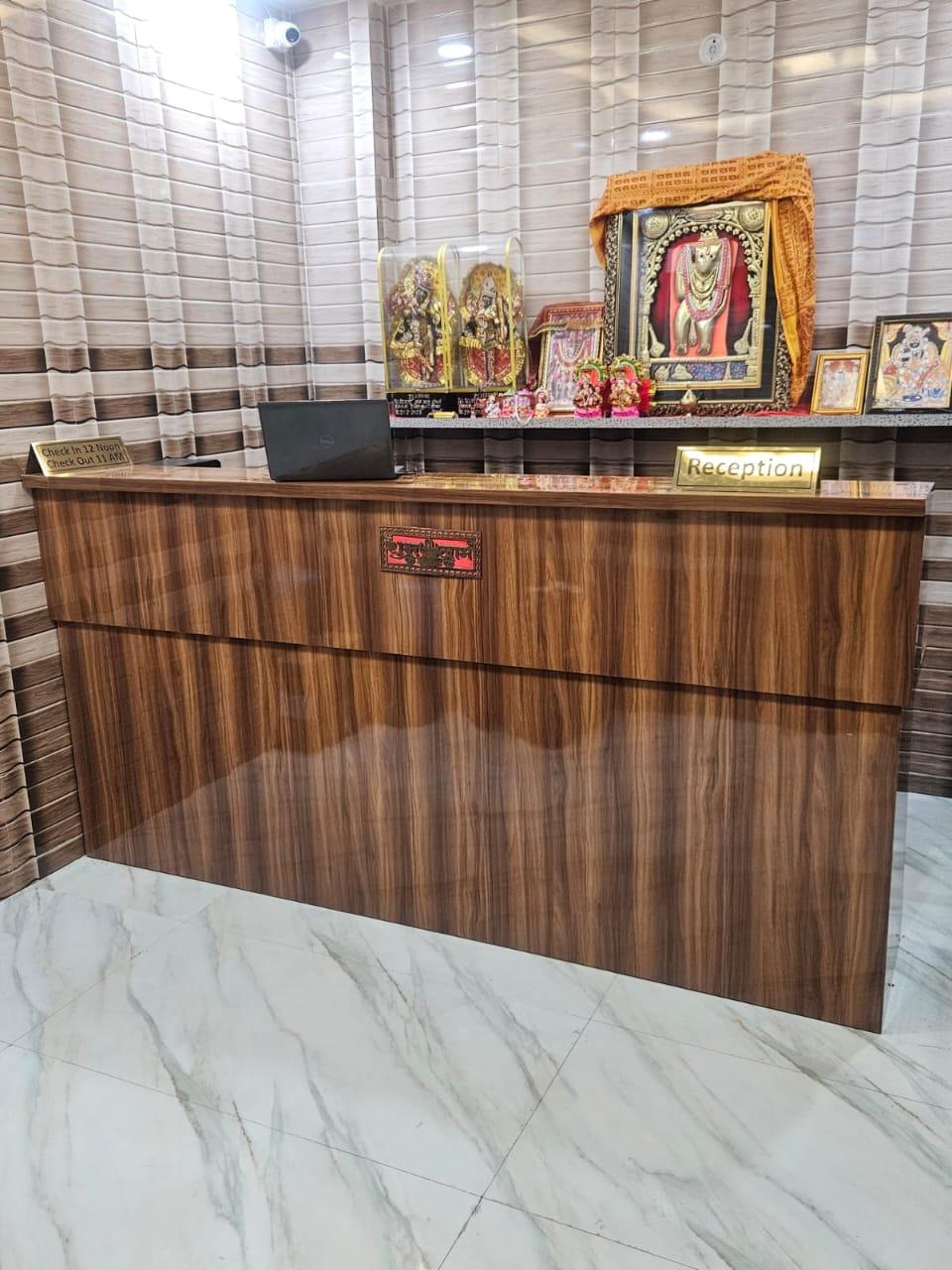 Hotel Reception with Deities Vrindavan